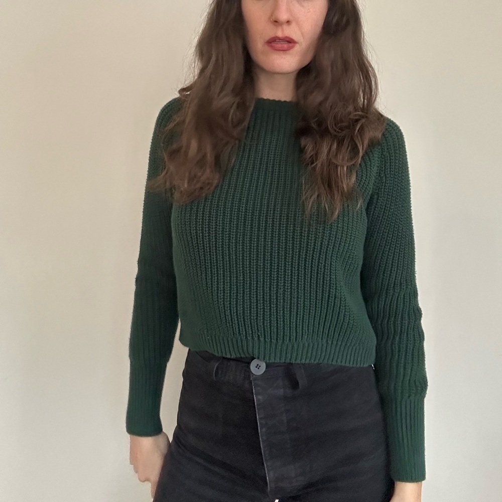American Apparel cotton fisherman sweater. Size large